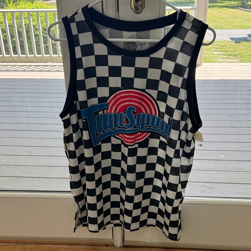 Checkered space jam Tank Top